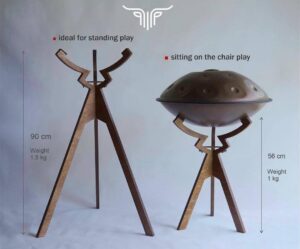 پایه هندپن (هنگدرام) چوبی ثابت ایستاده